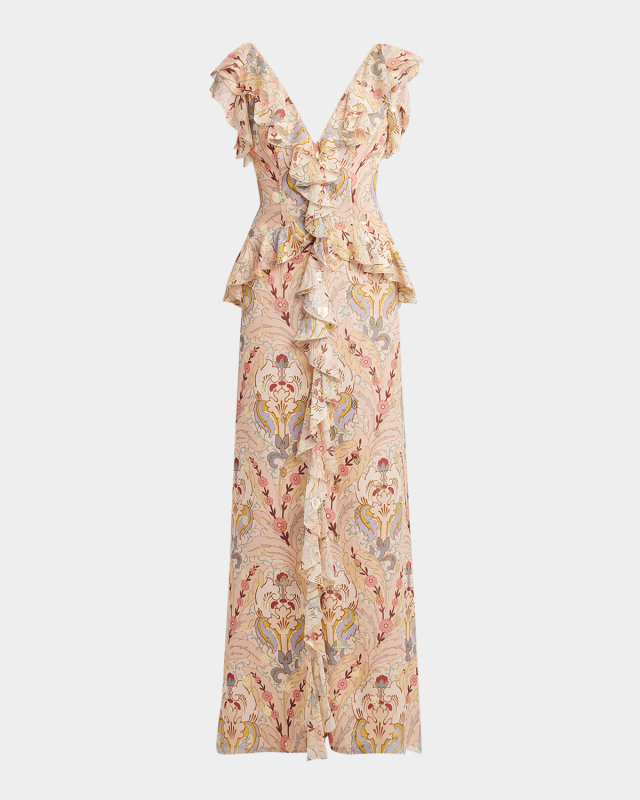 Fiesta Fil Coupe Ruffle Gown